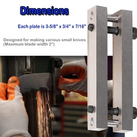 File Guide with Carbide Surface Tool for Knife Making, Maximum blade width 2"