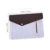 SHOWERORO Gray Laptop Sleeve Bag with Zipper Pocket Multi Function