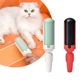 Pet Hair Remover Reusable Cat and Dog Hair Removal Roller Environmentally Friendly Pet Hair Removal Brush Suitable for Beds, Clothes, Carpets (Red and White)