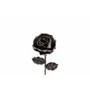 Eternal Wrought Iron Rose - Hand forged (Black Base)