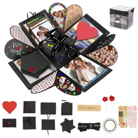 TESSTSY Surprise Box, Explosion Box Birthday, Surprise Box, Explosion Box Craft Set, Explosion Box Wedding, Gift Box, DIY Explosion Box, Surprise Box for Birthday, Christmas, Anniversary