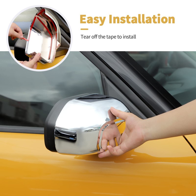 SQQP Side Mirror Cover Protector Trims Compatible with 2021 2022