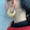 18K Gold Plated Big Hoop Earrings for Ethiopian Eritrean African