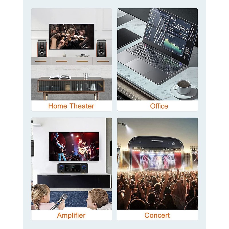 CableCreation 3.5mm Femaleto 2RCA Male Jack Stereo Audio Cable Compatible