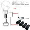 Abfer 6 Speed Shift Knob Leather Stick Shifting Lever Handle