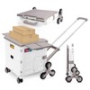Foldable Utility Cart with Stair Climbing Wheels,Collapsible Rolling Crate with