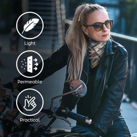 Unisex Neck Scarf 23"x23" Small Square | Headband Scarf Motorcycle Bandana Men & Women Head Scarf Breathable Lightweight (Design 1)