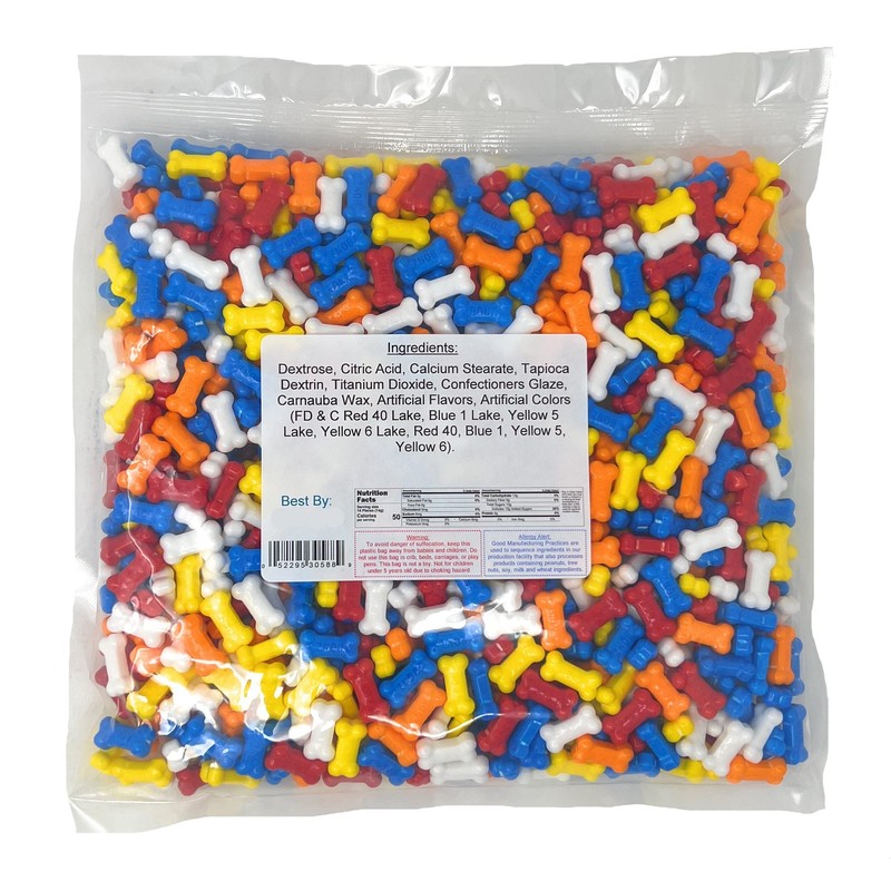 Bonz Assorted Dog Bone Shaped Candy, 2 Pound