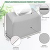Tissue Box Cover Holder Compatible with Kleenex Disposable Paper Hand