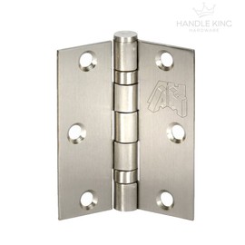 Satin Stainless Steel Door Hinge Pairs 3 Inch / 75mm Ball Bearing Door Hinges