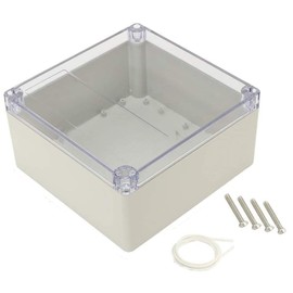 YXQ 192x188x100mm Junction Box Transparent Cover Waterproof Enclosure ABS Project Case(7.56 x 7.4 x 3.9 inches)