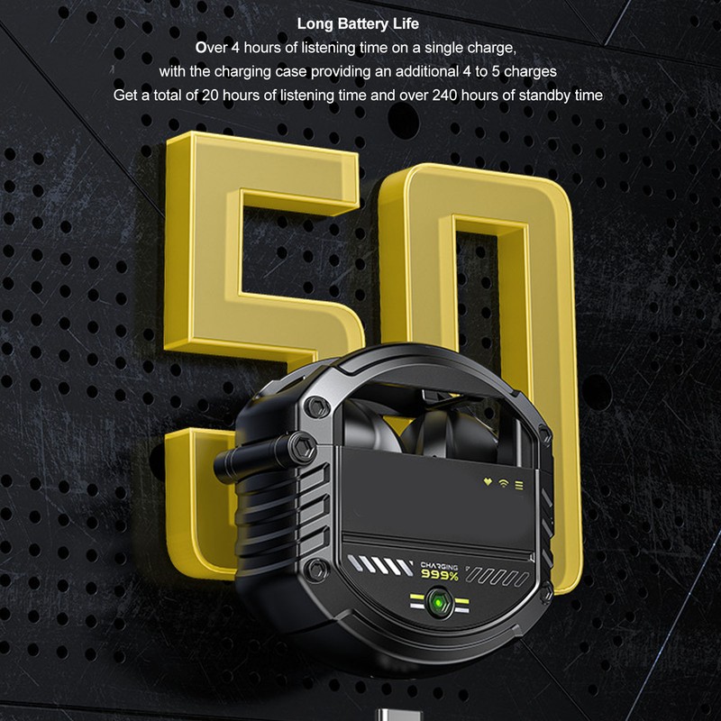 Bluetooth 5.3 Earbuds Noise Cancelling Low Latency Music Game Dual