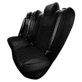 FH Group Custom Fit Seat Covers Specifically Made for 2012-2017 Toyota Camry LE | SE | XSE | XLE - Ultraflex Neoprene Waterproof Car Seat Cover, Rear Set Black