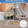 Girihe 2 Packs Acrylic Stand, Round Clear 3 Tier Acrylic