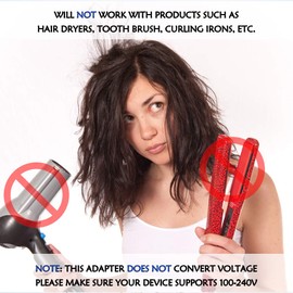 Ceptics GP4-11C 2 USB Brazil Travel Adapter 4 in 1 Power Plug (Type N) - Universal Socket