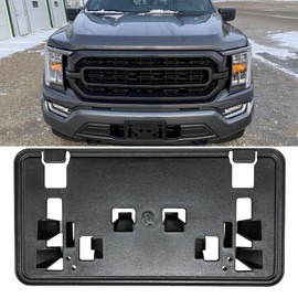 KYYET Front Bumper License Plate Frame Bracket Holder Compatible with 2021 2022 2023 Ford F150 2.7L, 3.0L, 3.5L V6 Accessories,Replace #ML3Z-17A385-BB