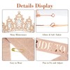 KEUKORZ Bride to be Girl Rose Gold Crown with Sash