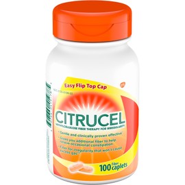 Citrucel Fiber Caplets 100 Count Methylcellulos