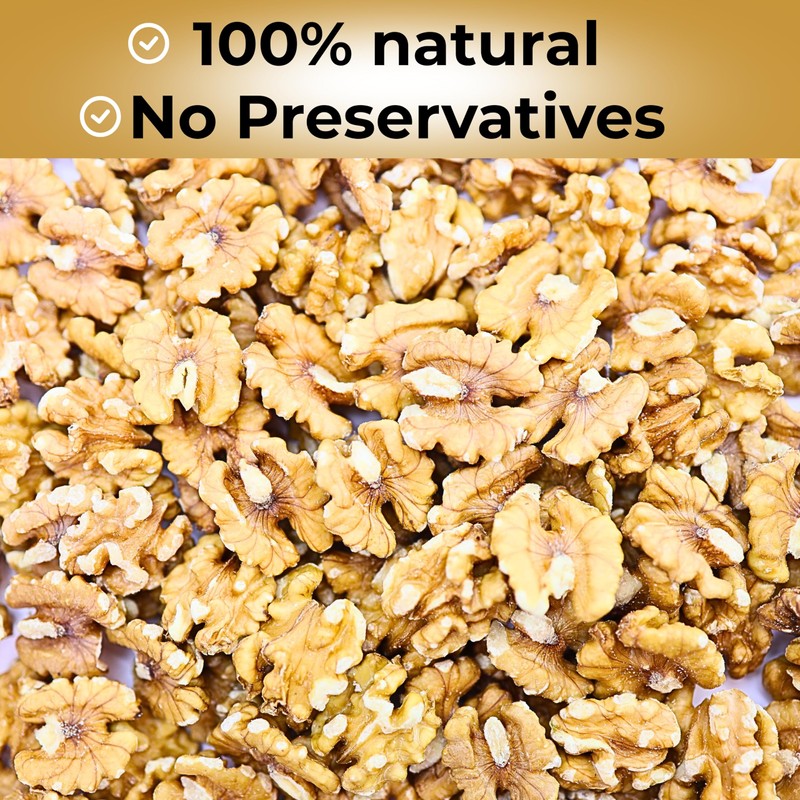 California Raw Walnuts, Halves 16 Oz, 100% Natural, No Preservatives,