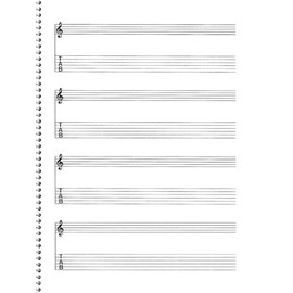 159. Spiral Book 4-Stave/16 Chord Boxes (Guitar): Passantino Manuscript Paper (Passantino Music Papers)