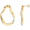 Posts Wavy Statement Drop Earrings | Lightweight Twisted Infinity Hoop