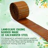 Tandefio 4 Pcs Rusted Corrugated Garden Edging 6 Inch x