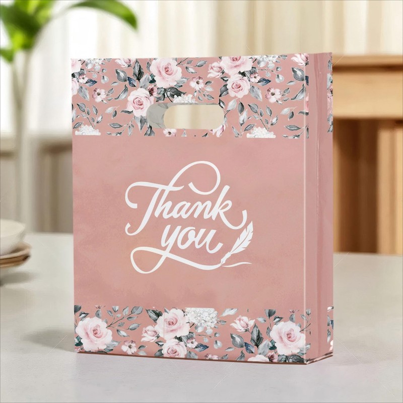 Joyhey 50 Count 9.7" x 13.7" Plastic Thank You Merchandise