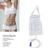 10PCS Enema Bag Set 1000ML Silicone Reusable Hangable Enema Cleaner