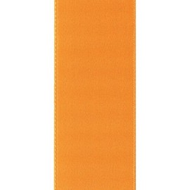 Offray Double Face Satin Craft Ribbon, 5/8-Inch Wide by 50-Yard Spool, Pumpkin