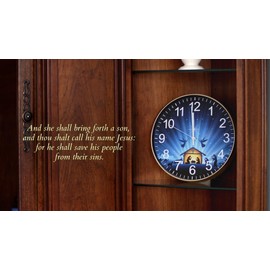 Prayer Clock - Nativity Edition 10" Black Frame