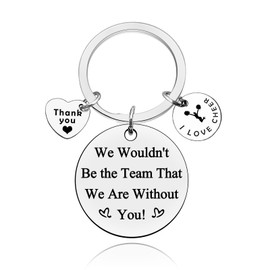 Cheer Coach Gift Cheerleader Gifts Keyring Cheerleading Coach Appreciation Keyring Cheer Team Gift Cheer Gift for Girls Women Thank You Gift for Cheer Team Cheer Coworkers Birthday Christmas Gifts
