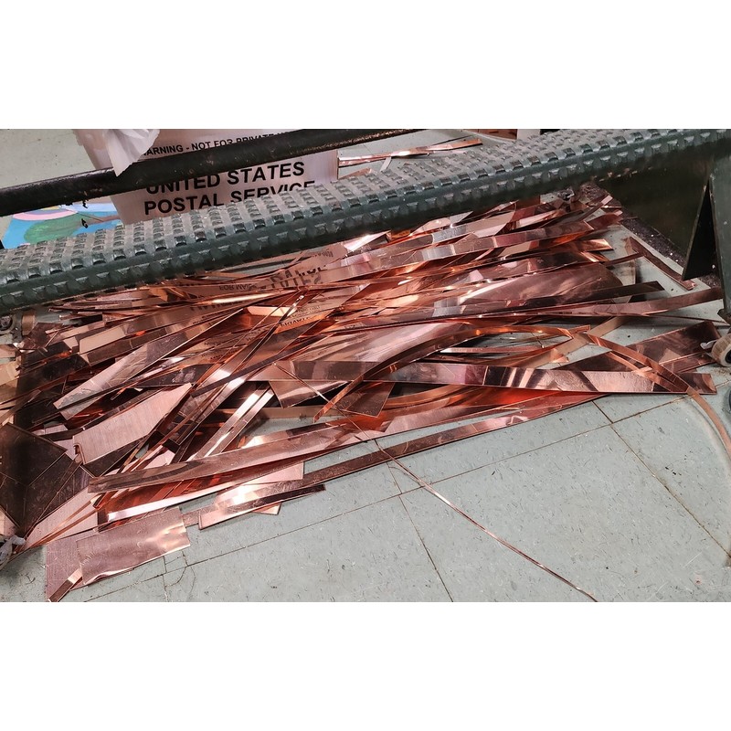scrap copper sheet metal 1 POUND C110 pure copper 16