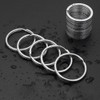 100 Pack Small Keyring Rings Hoops, 20mm /0.79 Inch Silver