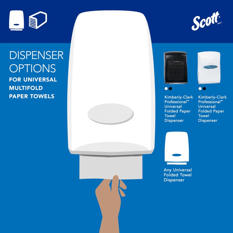 Scott Professional Universal Multifold Paper Towels, Bulk (58091), Absorbency Pockets,