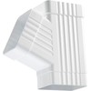 VYH Downspout Gutter for Y Connector 3X4,Square Downspout Diverter White