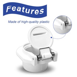 W400BWHP, GW9530 Pool Suction Cover Free Rotation Vacuum Lock Safety Wall Fitting 1-1/2 Inch MPT Compatible with Hayward Vac Lock w400 Pool Vacuum Parts, Compatible with Pentair Suction Pool Cleaners