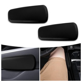 2PCS Elbow Pad Arm Rest for Car,Soft Leather Arm Rest Pillow with One-Piece Molding for Comfortable Support,Universal Car Accessories Car Knee Cushion Car Door Armrest Pads (Black)