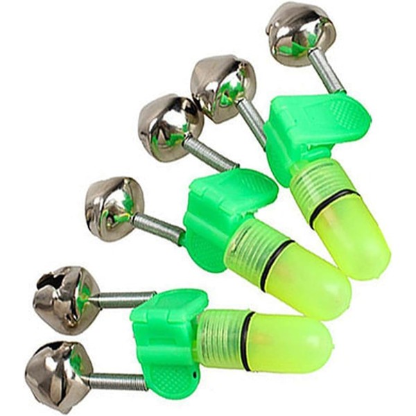 3Pcs Green Fishing Accessories Fishing Rod Tip Bite Alert Alarm