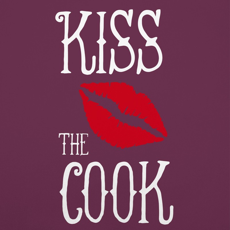 Shirtracer - Apron - Cooking Apron Funny - Kiss the