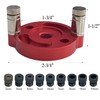Sutekus Dowel Jig Drill Guide, Vertical Pocket Hole Jig Kit,