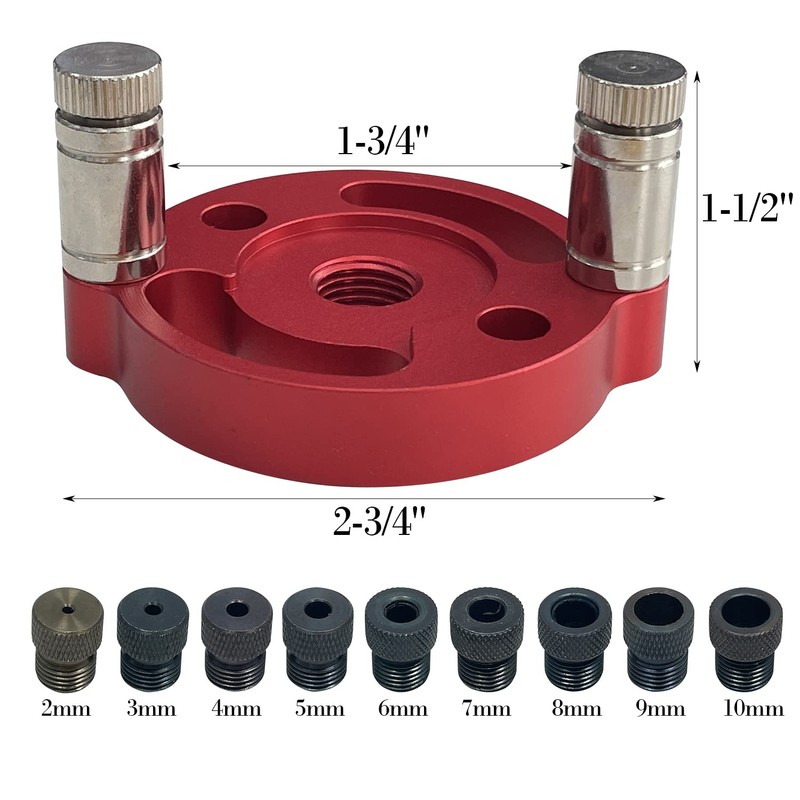 Sutekus Dowel Jig Drill Guide, Vertical Pocket Hole Jig Kit,