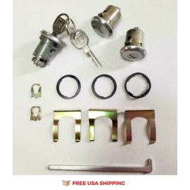 DBG Ventures Fits 1969-1991 Buick Skylark, Special & GS Door & Trunk Lock set with GM keys