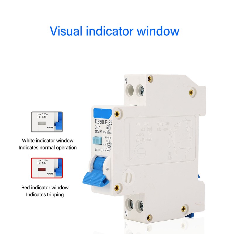 Leakage Protector Miniature Circuit Breaker DZ30LE‑32 Mini 1 Pole DIN