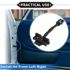 VekAuto Door Check Strap Stopper Limiter Compatible for Skoda Octavia III 2012-2020, Durable Metal Black Front Left Right Door Check Bracket Stop