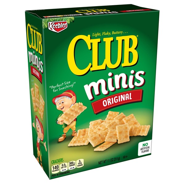 Keebler Club Crackers, Minis, Original, 11 oz Box - SET OF 2