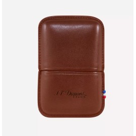 S.T. Dupont Brown Leather Lighter Case Pouch  Line 2 Or Gatsby 183071 New In Box