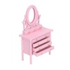1:12 Scale Dollhouse Toilet Table High Simulation Wooden Miniature Dressing