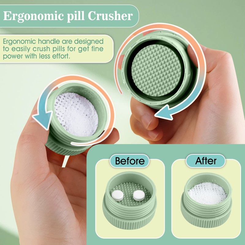 Pill Cutter Splitter with Dispenser, Pill Cutter for Small or