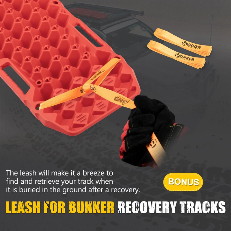 BUNKER INDUST Off-Road Traction Boards, Pair Recovery Tracks Traction Mat
