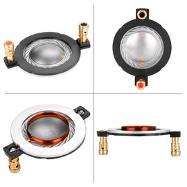 34.4mm Speaker Diaphragm Voice Coil, Super Tweeter Voice Coil 34.4mm 1.3 Inch Titanium Foil 8 Ohm Speaker Horn Sound Voice Coil for Home Theater Systems